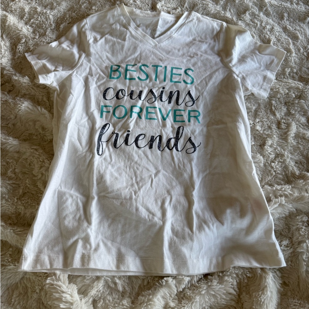 Faded Glory White Short Sleeve Tee